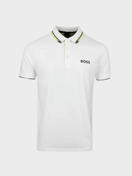 BOSS -Remera polo de algodón, regular fit, PADDY PRO Blanco