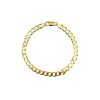 Pulsera cubana - Oro bajo -Sin Piedra-PU8098 sinpiedra