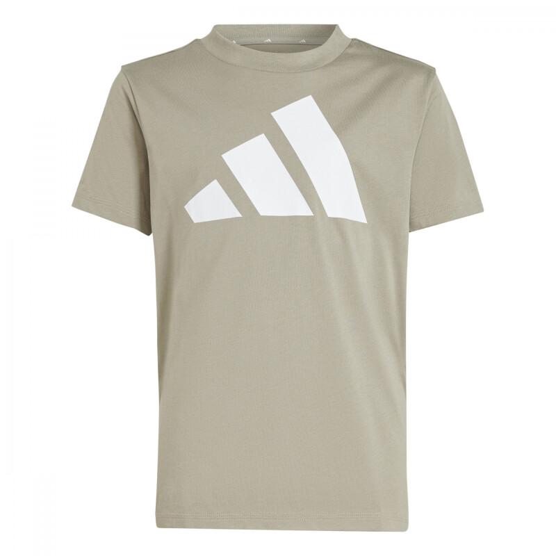 Remera Adidas J BL TEE 160 de Niños - JE1387 Beige-blanco