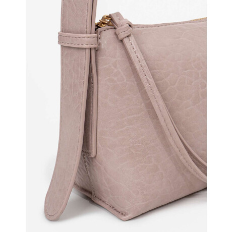 Bandolera Efecto Croco Rosa Piel