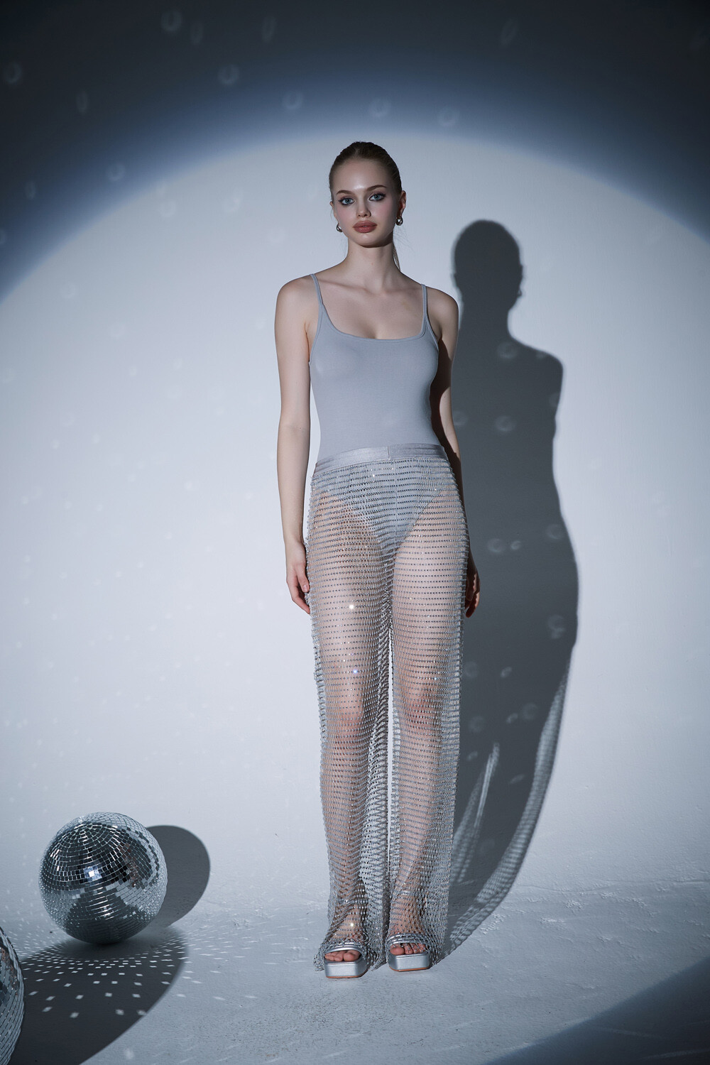 Pantalon Clairy Plateado