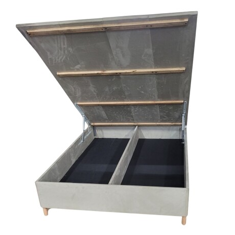 Box Baúl Sommier King Hamptons Smartbox Gris