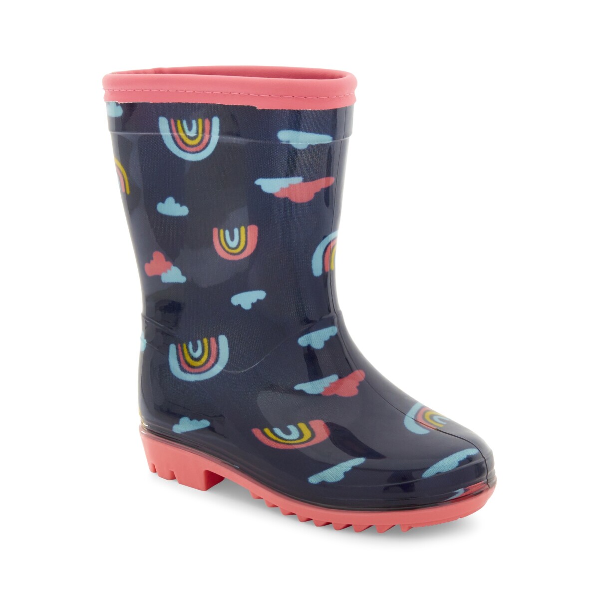 Botas de lluvia sherry, diseño arcoíris 