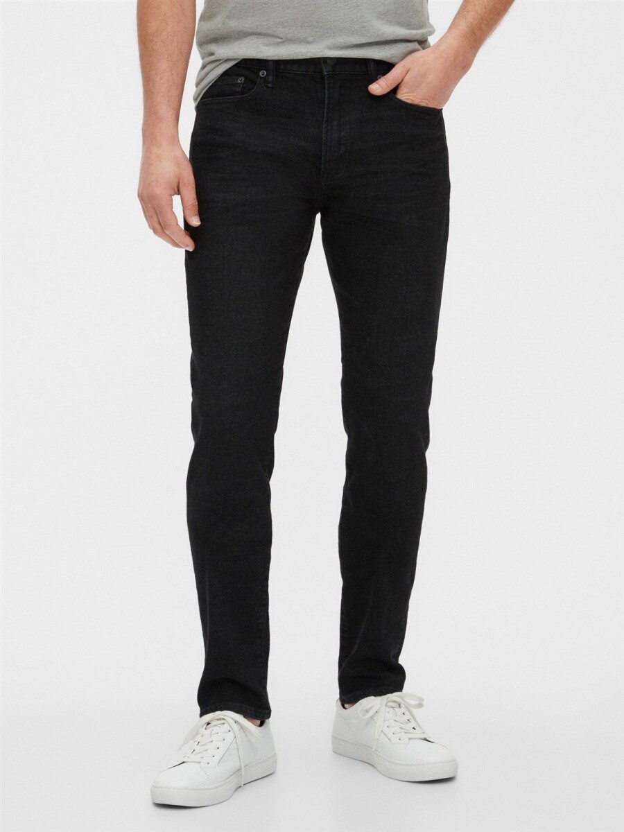Jean Slim Taper Hombre - Washed Black 
