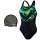 Malla Speedo / Head Natación Mujer Piscina + Regalo Negro/Verde