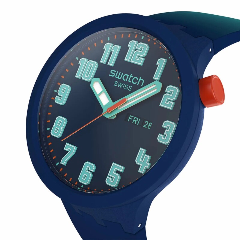 Reloj Swatch SB01N700 Essentially Confident de Silicona Azul