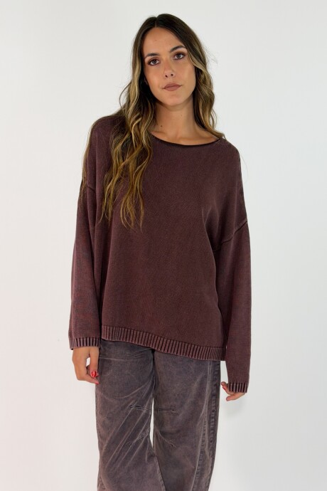 SWEATER AURA Marron