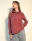 Campera micropolar jaspeada Greta Ladrillo