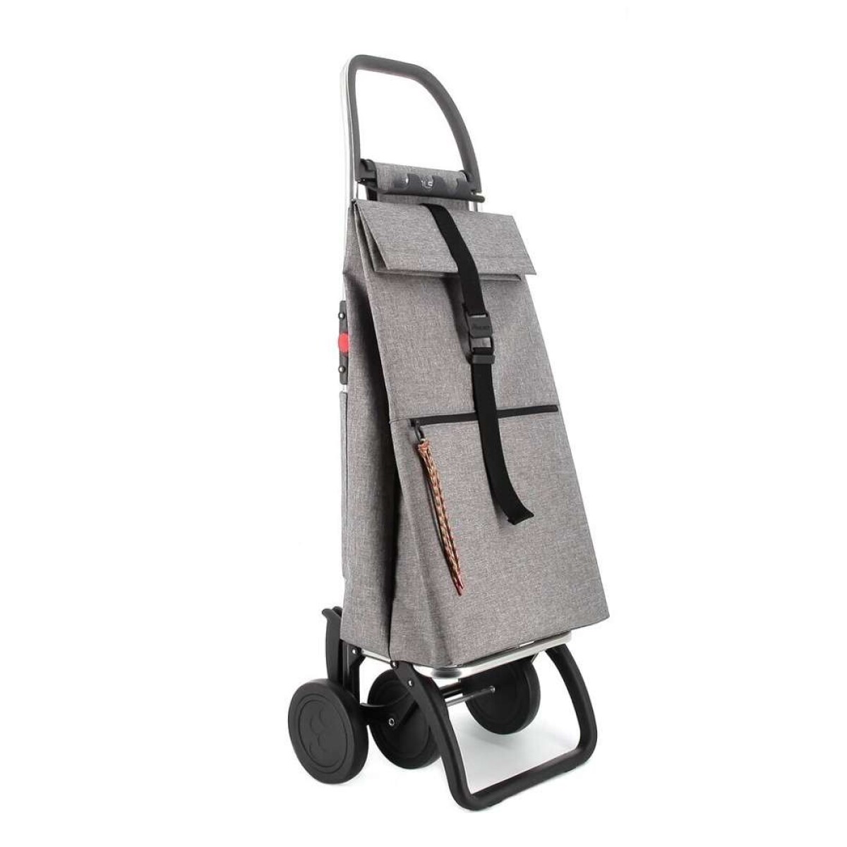 Carro Big Tweed 44L Alum C 2/4 Ruedas Plegable - Gris 