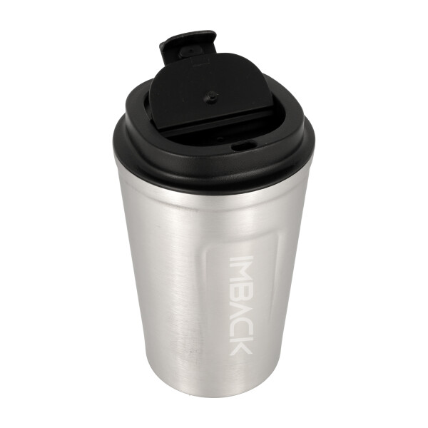 Vaso Termico Para Cafe 380 Ml Acero Inoxidable Imback Mug Bebidas Con Tapa Rosca Color Plateado Vaso Termico Para Cafe 380 Ml Acero Inoxidable Imback Mug Bebidas Con Tapa Rosca Color Plateado