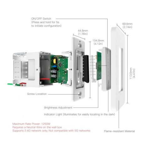 Dimmer Touch Wifi Tuya Smart 001