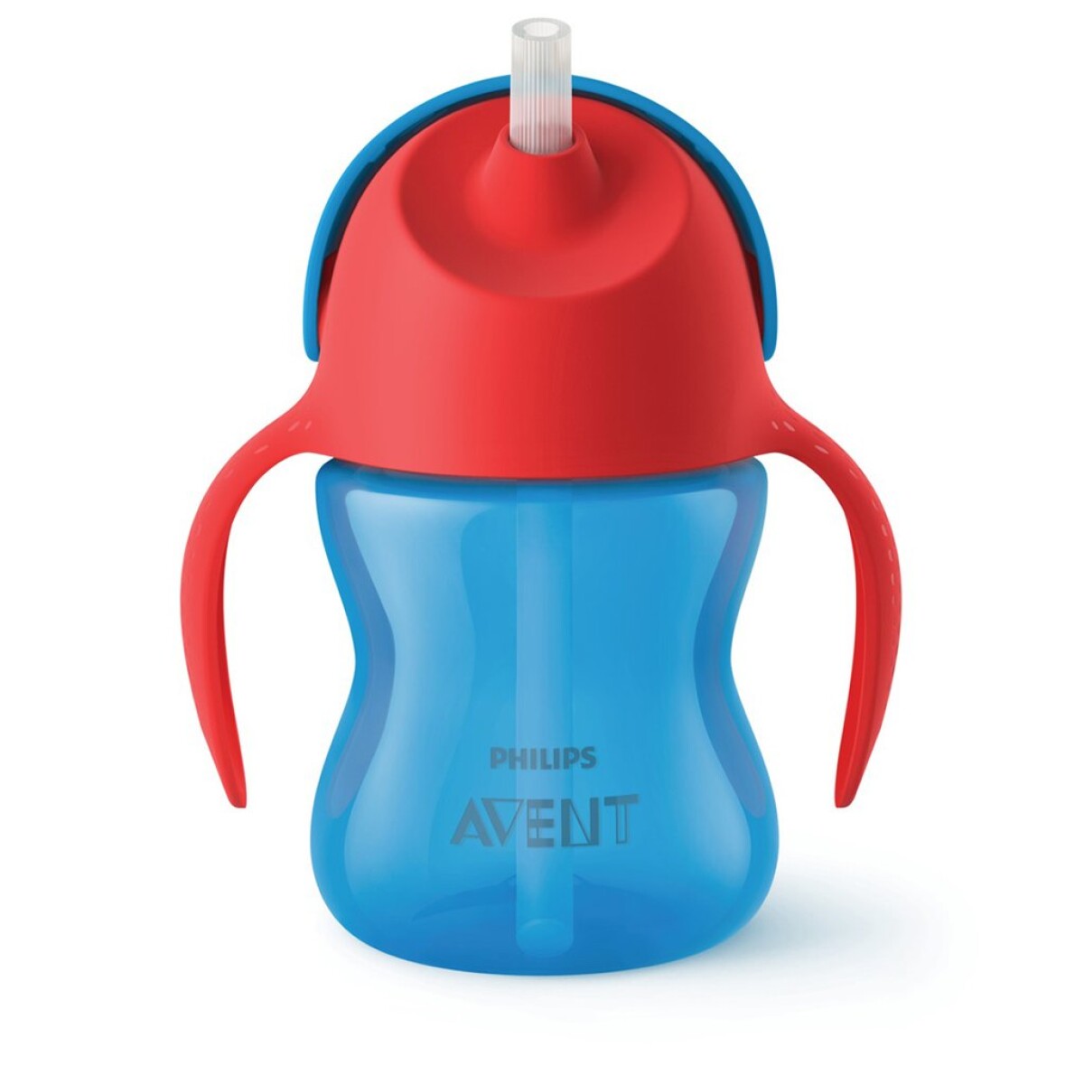 Vaso Avent straw cup con bombilla flexible 200ml celeste - CELESTE 