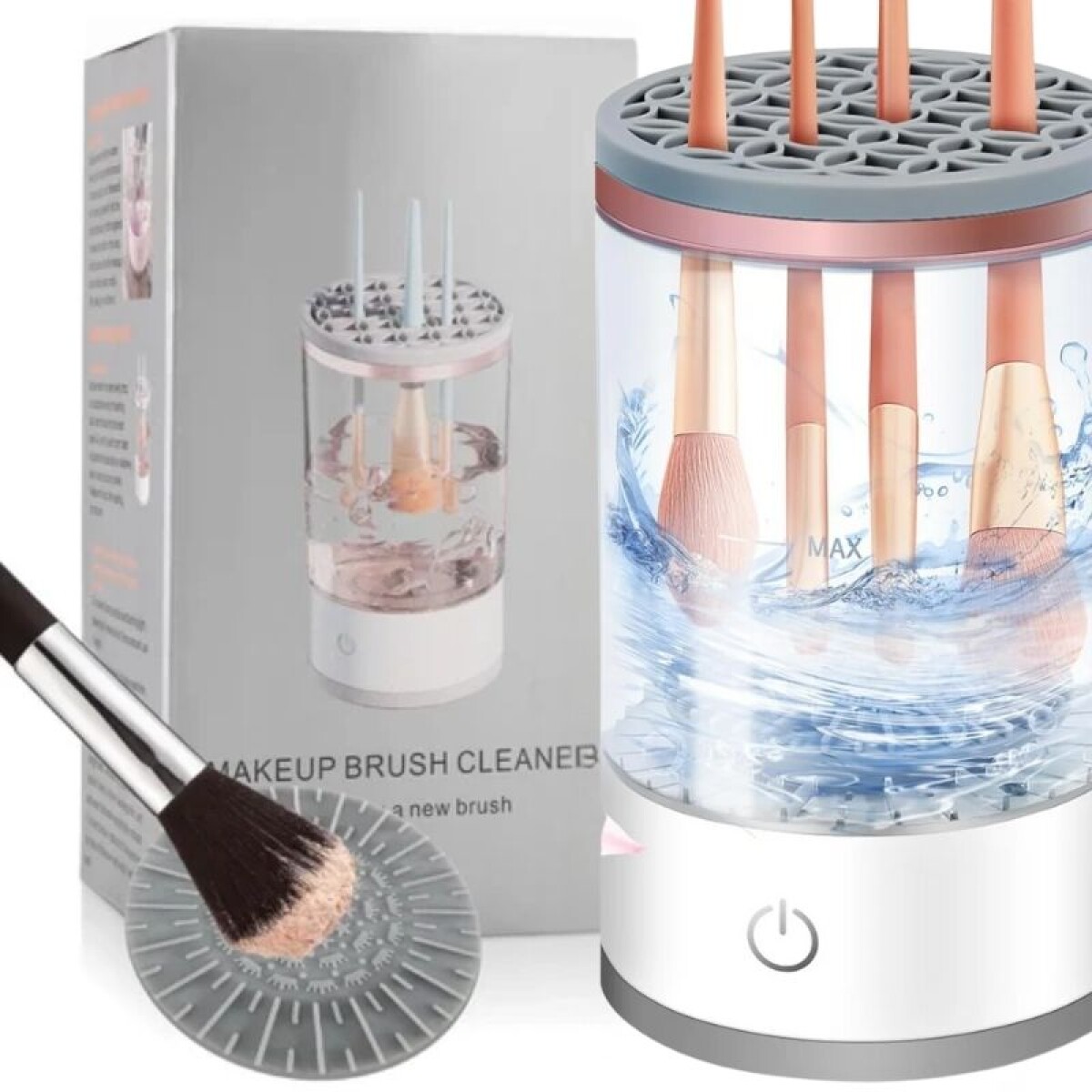 Ushas - Limpiador Para Brochas De Maquillaje Eléctrico 