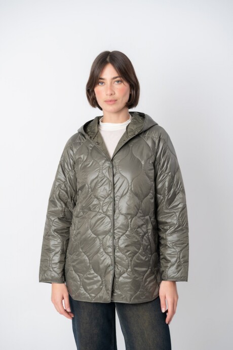 Campera con capucha Verde