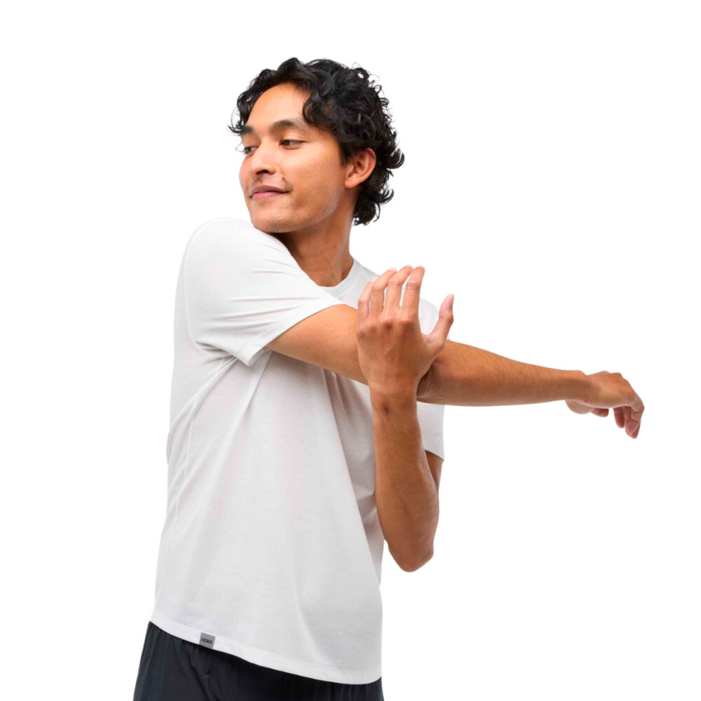 Hoka Glidetech Remera para hombre - Blanco Blanco