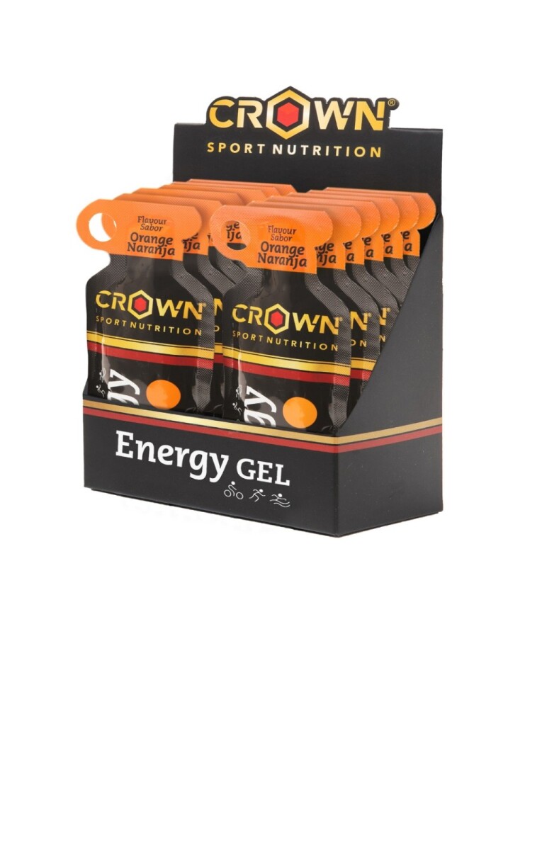 Energy Gel Crown Caja 12 unidades - Naranja 