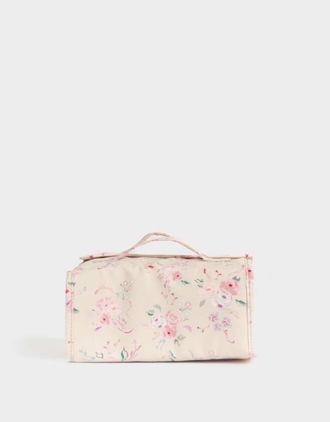 Porta Cosméticos Portacosméticos Valija Flores - Estampado Flores