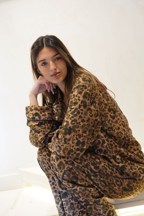 Wild Late Check Out Pijama Leopard
