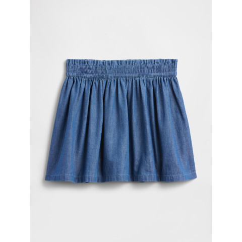 V-WOVEN SKIRT CHAMBRAY 042