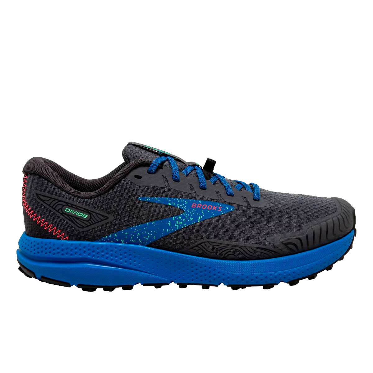 Championes Brooks de Hombre - Divide 4 - 1104051D018 - BLACK/BLUE 