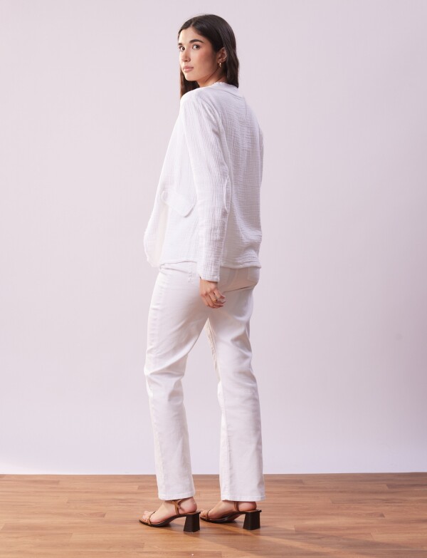 Chaqueta Algodon BLANCO