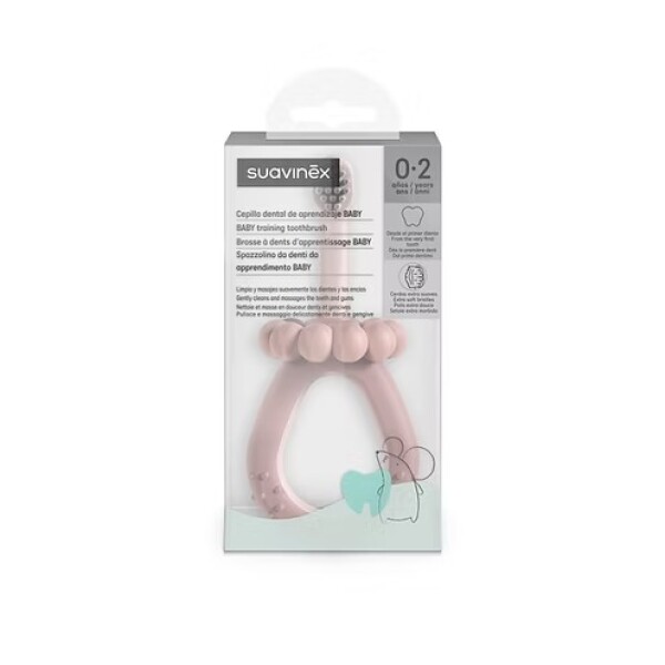 Cepillo dental suavinex 0-24M rosa