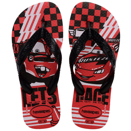 Sandalias de Niño Havaianas Disney Cars Rojo - Negro