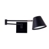 APLIQUE CÓNICO BRAZO DOBLE ORIENTABLE 1L GU10 NEGRO APLIQUE CÓNICO BRAZO DOBLE ORIENTABLE 1L GU10 NEGRO