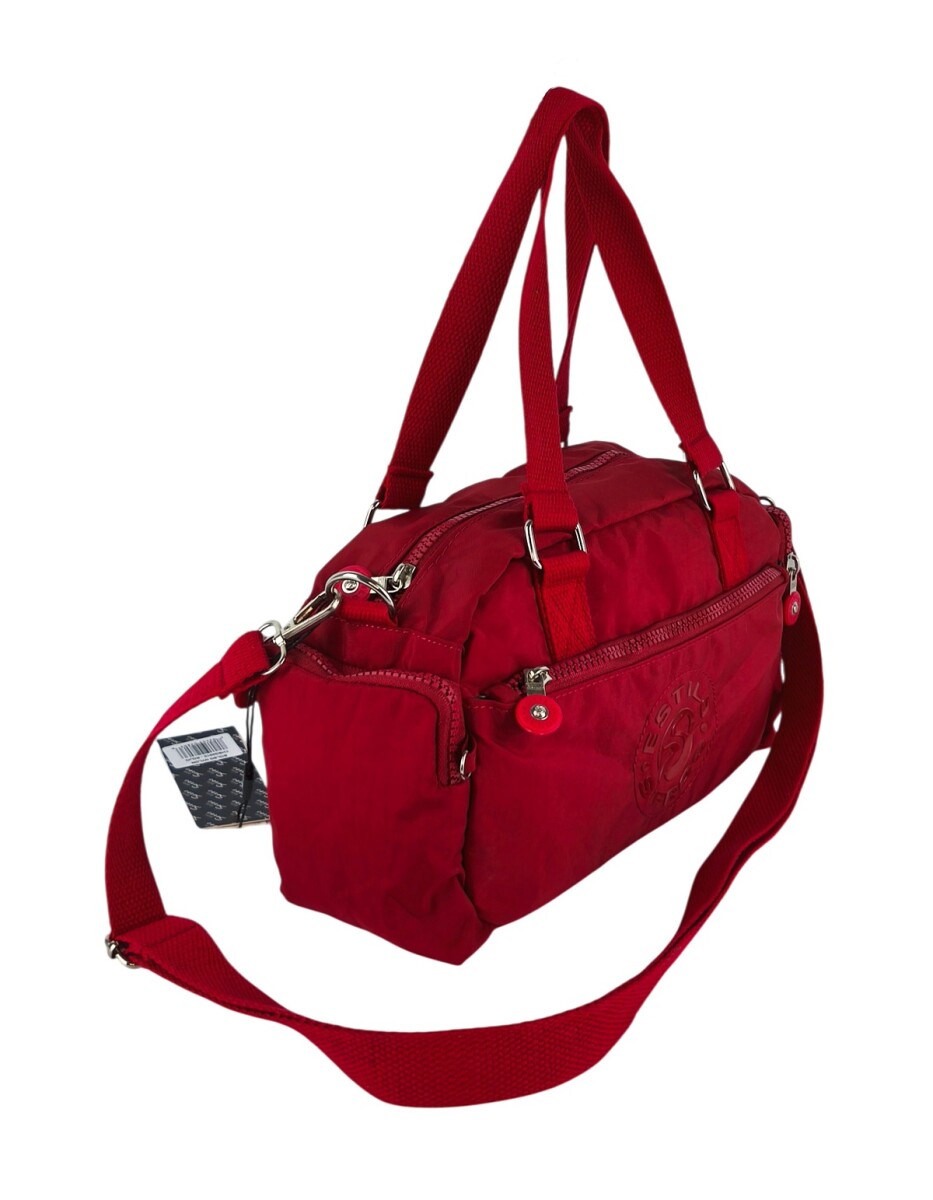 Morral con bolsillos - Rojo 