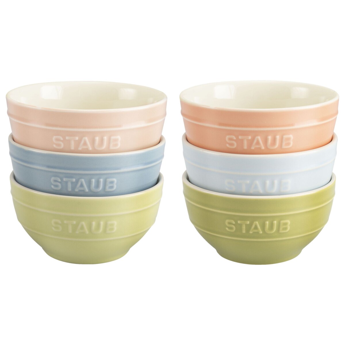 STAUB BOWL SET 6 PZ COLORES MIXTOS 