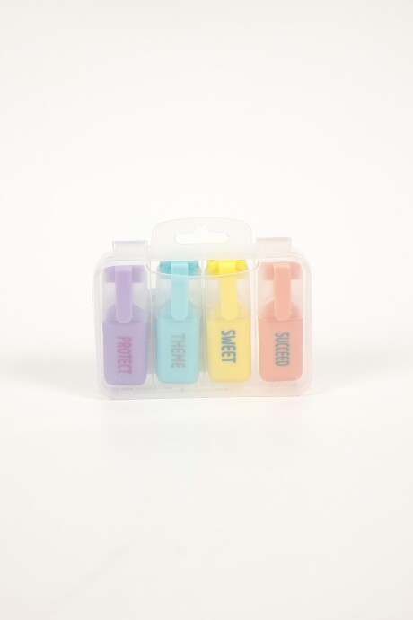 Resaltador Set X 4 Un, Sweet Color Unico