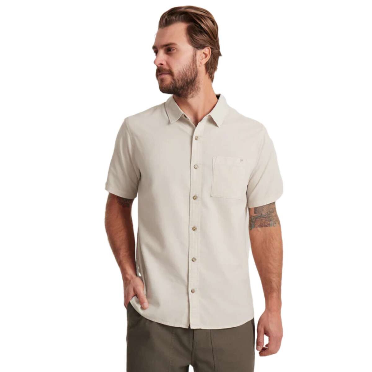 Camisa Roark Made To Fade - Beige 
