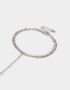Pulseras Flexibles Pulsera Flexible Con Anillo Unido - Plateado
