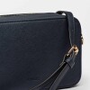 Mini Bag Lane En Efecto Cuero Zaffiano Azul