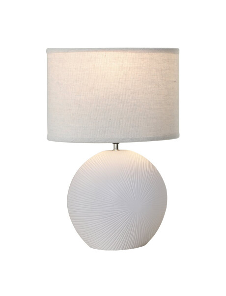 LAMPARA DE MESA CERAMICA 37x19x54CM LINEAS BLANCO LAMPARA DE MESA CERAMICA 37x19x54CM LINEAS BLANCO