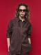 CAMISA LINAR Chocolate