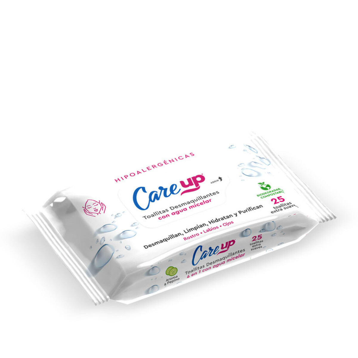 TOALLA CARE UP DESMAQUILLANTES MICELAR x25 