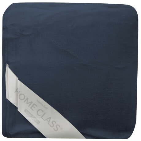 Frazada Home Class de Flannel 1 Plaza Azul Marino