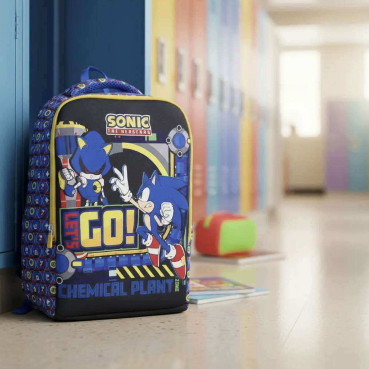 Mochila Sega Neopreno 37x29x12 Sonic Prime 