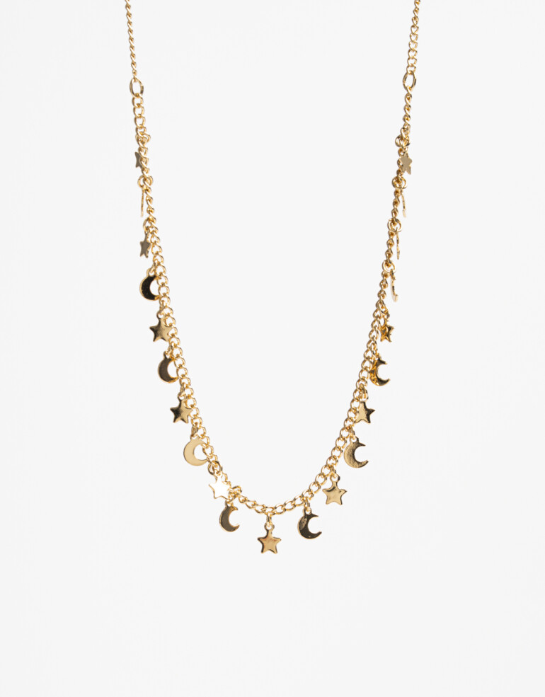 Collares Cortos Metal Collares Cortos Metal Estrellas - Dorado