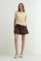 Short con cintura elastizada CHOCOLATE