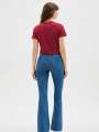 Remera Flored Bordeaux
