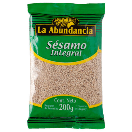 SESAMO INTEGRAL LA ABUNDANCIA 200GR SESAMO INTEGRAL LA ABUNDANCIA 200GR