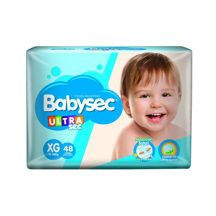 BABYSEC ULTRA JUMBO XGRANDE PAQ. X 48 UN única