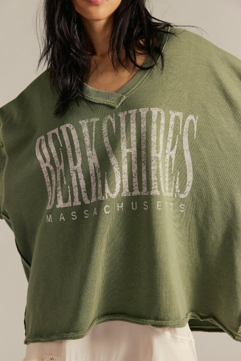 WTF VENICE V NECK GRAPHIC Verde