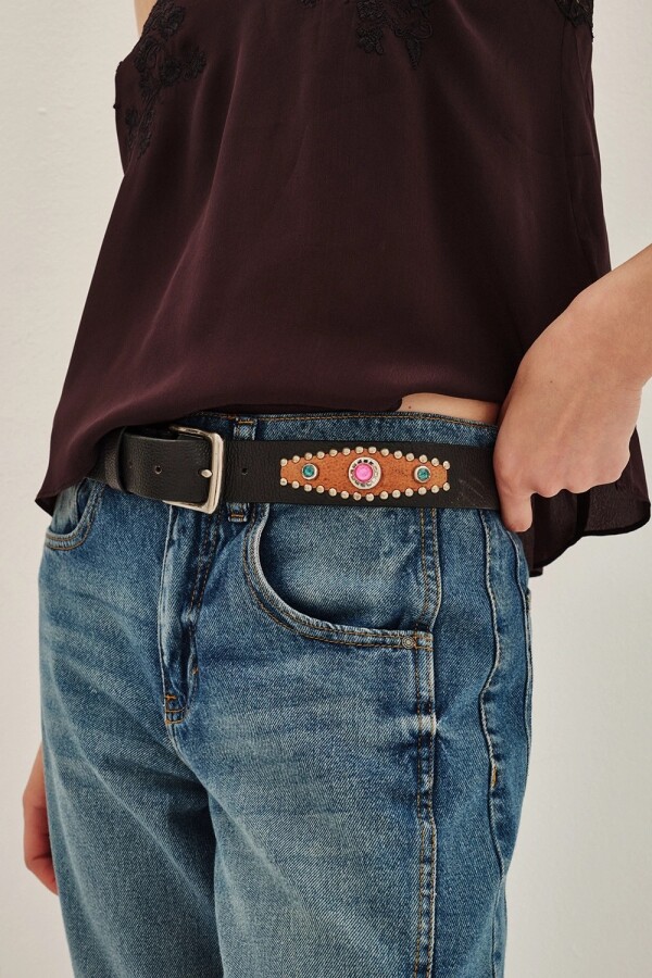 Cinturón Jessie Studs Negro