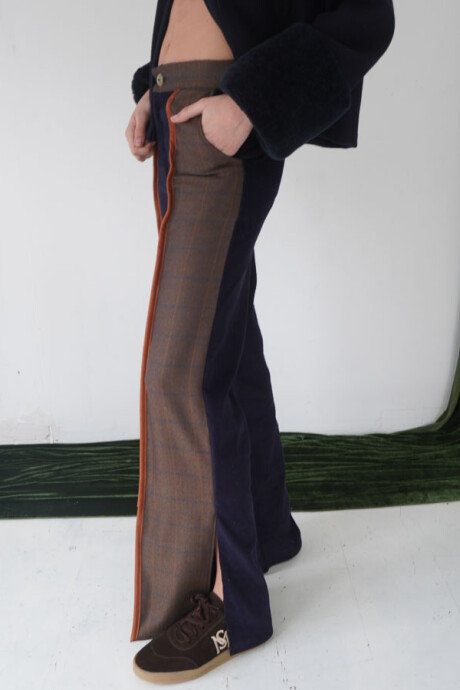 Tweed Pants Azul / Tweed Habano