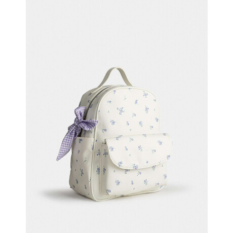 Mochila Solapa Flores Estampado Flores