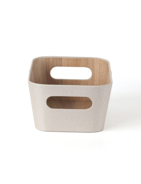 ORGANIZADOR CON ASAS 26X18X11CM EXT TELA CREMA ORGANIZADOR CON ASAS 26X18X11CM EXT TELA CREMA
