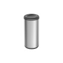 PAPELERA TACHO ACERO INOX BASCULANTE TRAMONTINA 40LTS PLATEADO